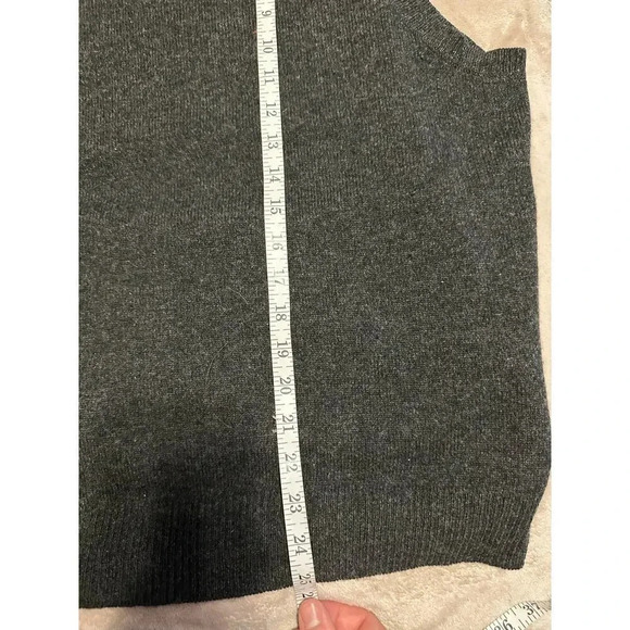 Polo Ralph Lauren 100% Lambswool Sweater Vest Size XL Gray Wool Preppy Horse - Picture 5 of 7